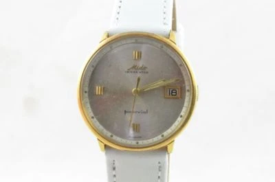 MIDO POWERWIND AUTOMATIK HERREN UHR 37MM VERGOLDET RAR 2 ARMBANDUHR RAR - Bild 1 von 4