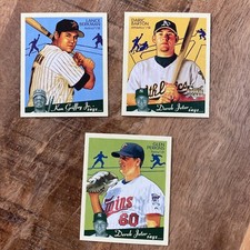 2008 Goudey Green Back Mini 3 Card Lot /88 Lance Berkman Glen Perkins Barton RC