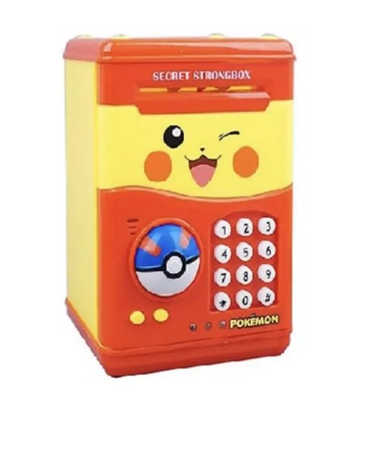 Pokémon Automatic Safe Pokemon Piggy Bank Electronic Money Box Pikachu Bank - Picture 3 of 13
