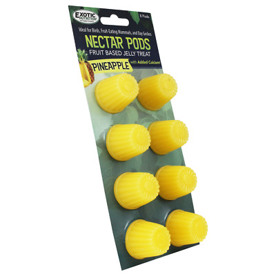 Nectar Pods (Pineapple)- Jelly Fruit Treat - Sugar Glider, Marmoset, Bird, Gecko