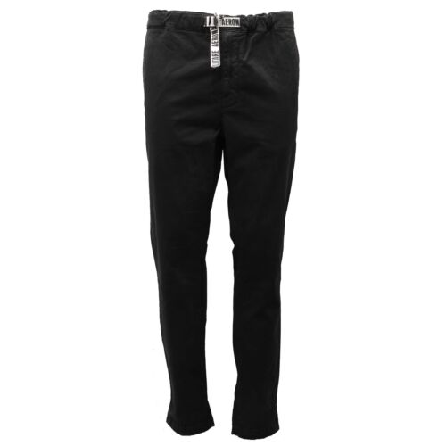 4797AE  pantalone uomo AERONAUTICA MILITARE black low crotch trousers man - 第 1/4 張圖片