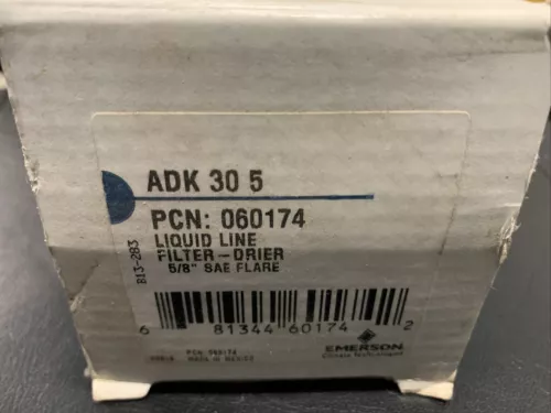 New Old Stock - Emerson ADK305 5/8" Flare (SAE) Liquid Line Filter Drier