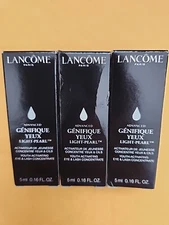 3x LANCOME ADVANCED GENIFIQUE YEUX LIGHT PEARL EYE SERUM 5ml / .16oz each - NIB