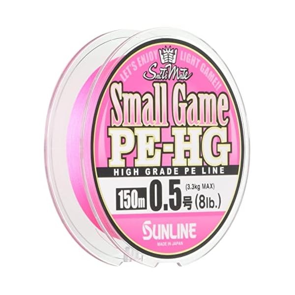 SUNLINE SaltiMate Small Game PE-HG 150m 8LB polyethylene Pink 532780 Official