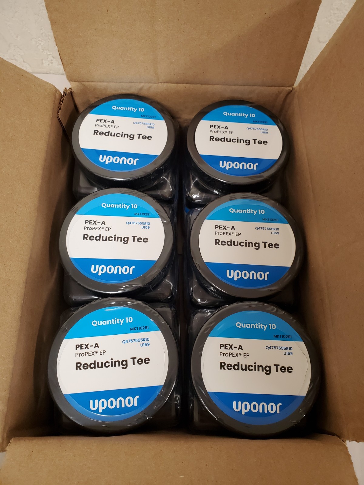 *60* ProPEX 3/4" x 1/2" x 1/2" PEX-A Expansion Barb Polymer Tee (Q4757555R10)