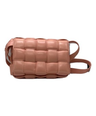 BOTTEGA VENETA PADDED CASSETTE 591970 PEACHY Shoulder Bag #TFB1748