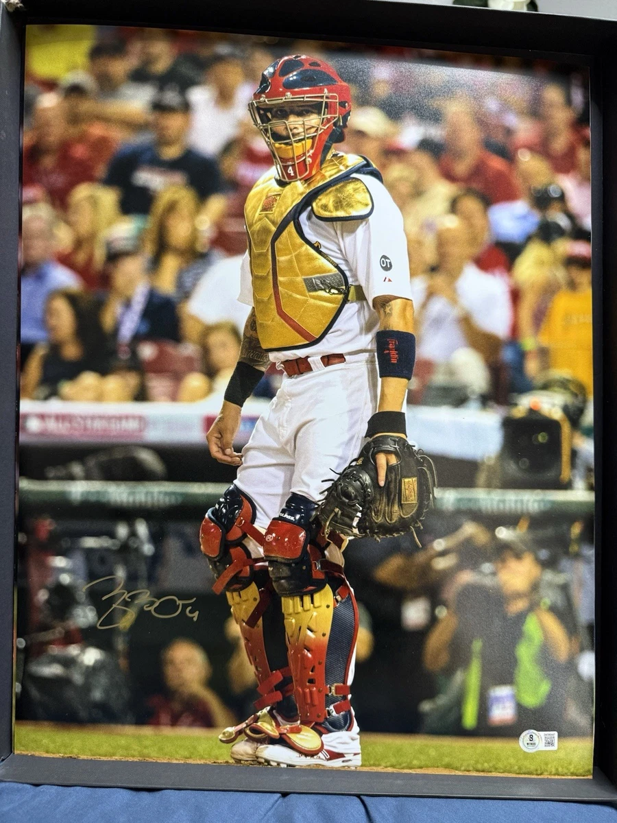 セントルイス・カージナルス ヤディアー・モリーナ選手直筆サイン入りフォト証明書付 Yadier Molina St. Louis Cardinals Baseball MLB Original