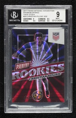 2017 National Convention Rainbow Spokes Thick Stock 17/25 Christian Pulisic 0v5c