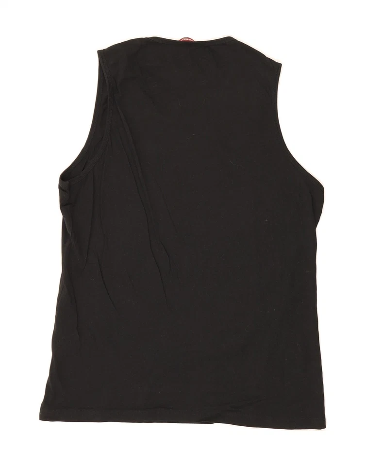 Chaleco Top CARRERA Hombre Grande Negro Algodón BY22 Foto 2 de 3