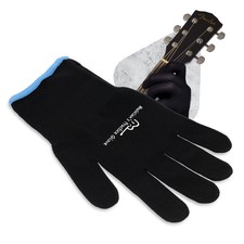 MUSICIANS PRACTICE GLOVE - 1 Glove - Finger  Hand issues Medium, Black 
