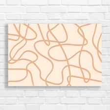 Minimalist Abstract Beige Original Canvas Print Large Picture Wall Art