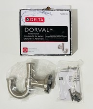 Delta Dorval Double Robe Hook, Brilliance Stainless Finish, 75635-SS