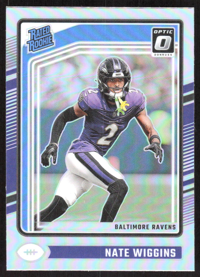 3496J 2024 Donruss Optic #281 Nate Wiggins Holo