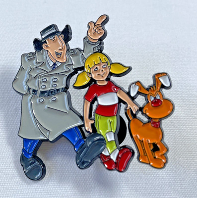 Enamel Pin Inspector Gadget Penny Brain Dog Lapel Button Badge 2''