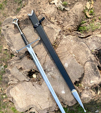 Aragorn Sword Narsil Anduril Replica, Lord Of The Rings w/ Wall Mount & Scabbard