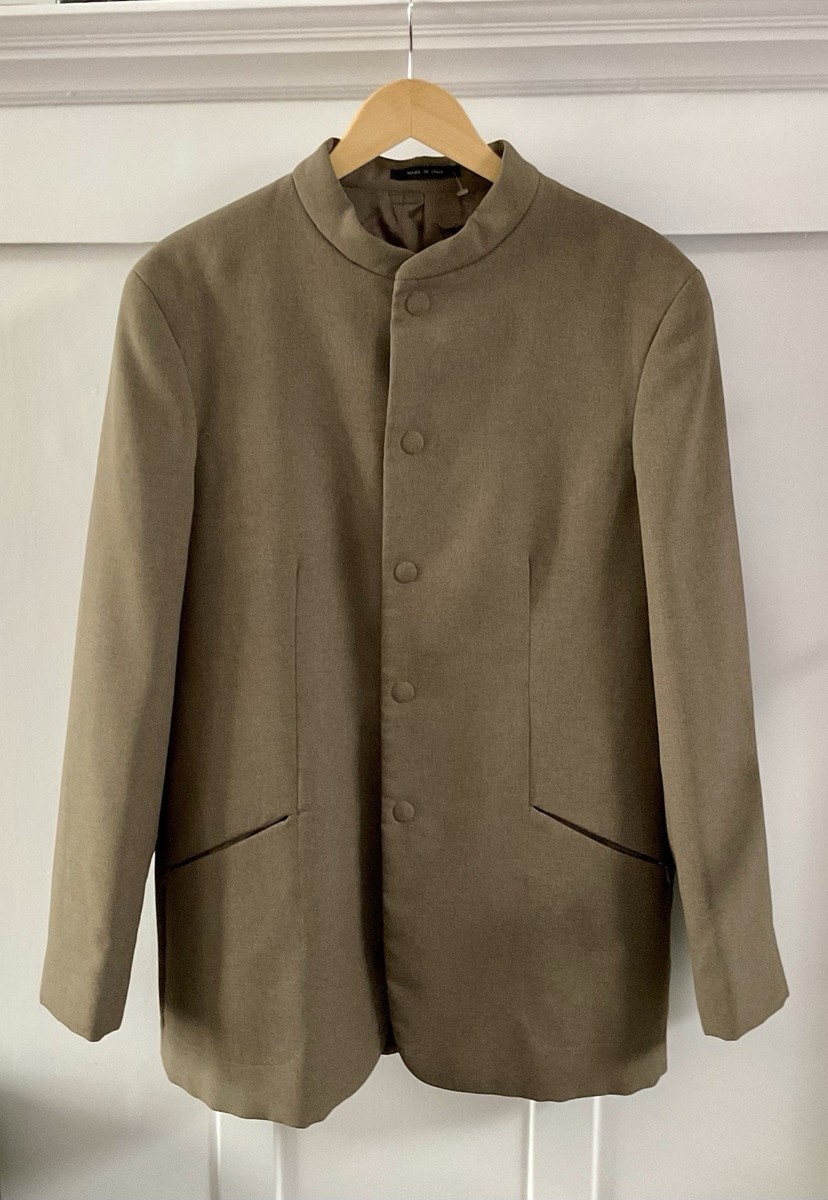 Vintage 1990's Emporio Armani Quilted Nehru Jacket Archive IT50