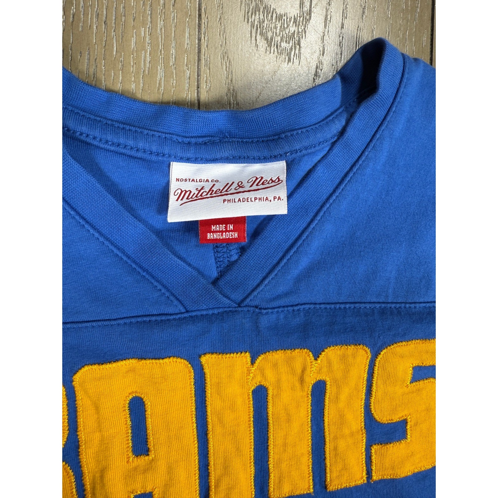 Los Angeles Rams Jersey Kids Small Blue 1979 Retro Football Mitchell Ness