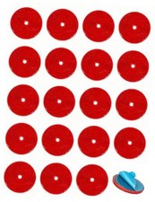 20Pcs Mailbox Reflectors, Self Adhesive Trailer 20Pcs Red Reflectors