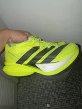 Size 9.5 - adidas Adizero Prime X 3.0 Strung Flash Aqua Lucid Lemon