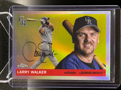 Larry Walker 2025 Topps Chrome Platinum Refractor #428 - Colorado Rockies