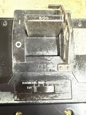 Square D MH36600 600A Circuit Breaker, 600V AC Shunt Trip, Mag. Trip Adjustment