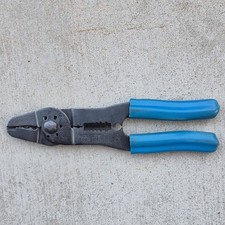 Wire Stripper Crimper Cutter Pliers Screw Cutter 7mm Ignition Made in USA Vintag