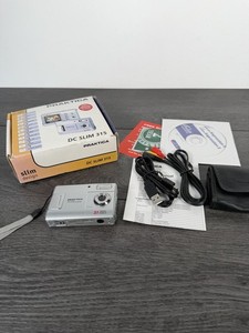 Praktica DC Slim 315 3.1MP Compact Digital Camera Silver Boxed Tested Working