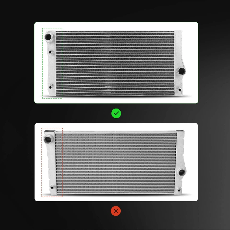 Kit de refrigeración de radiador y condensador de CA para BMW 535i 2011-2016 535i GT 740i 740Li Foto 2 de 4