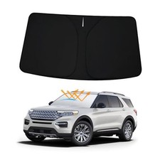 Winshield Sun Shade for Fo-rd Explorer 2020 2020-2025 Fo-rd Explorer Silver