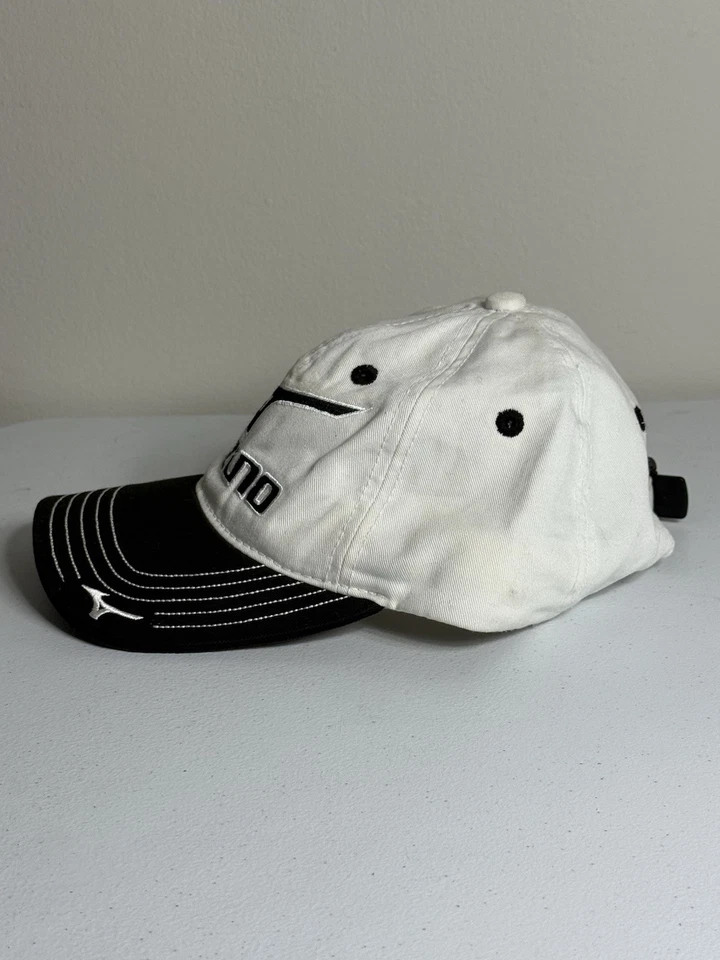 Sombrero de golf vintage Mizuno ajustable negro blanco multicolor Foto 2 de 4
