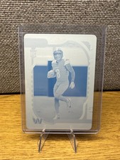2022 Panini Absolute Brian Robinson Jr Rookie Cyan Printing Plate 1/1 49ers #127