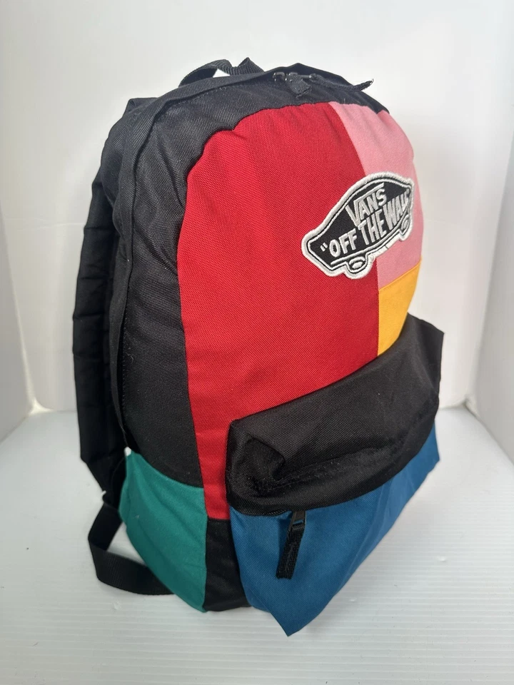 Mochila Vans Off The Wall Realm Color Block Patchwork Tamaño Mediano Foto 3 de 4