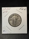 1930 Standing Liberty Quarter Silver Type Coin Circulated