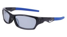NEW KIDS Nike DZ7378 060 Anthracite Blue JOLT Sunglasses with Silver Mirror