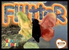 1999 Beanie Babies 2nd Edition Series 4 Flutter the Ty-Dye Butterfly #185
