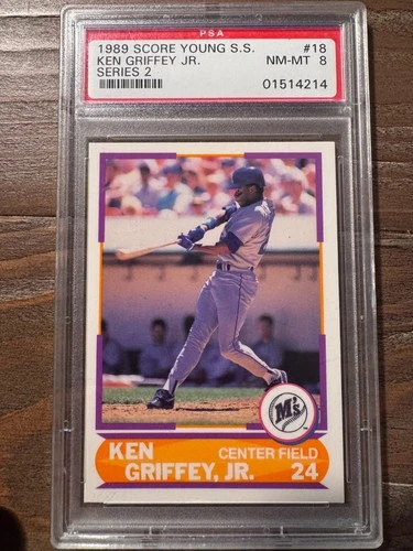 1989 SCORE KEN GRIFFEY JR YOUNG SUPERSTARS RC PSA 8 NM-MT