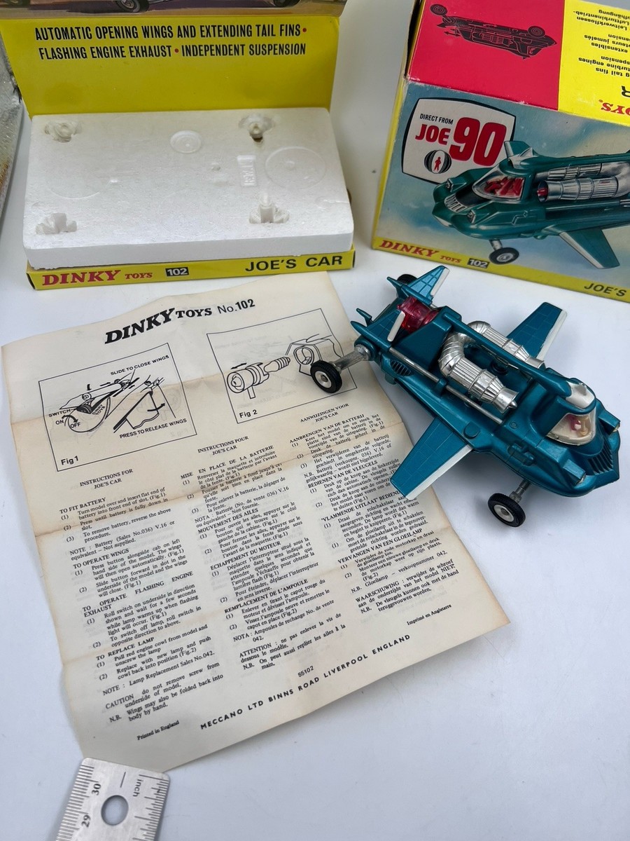 Dinky Toys 102 Joe 90'S Car, Original, Boxed, Vintage, Gerry