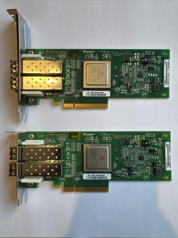 Q-Logic QLE2562 Dual Port Fibre Channel Host Bus Adapter (Set Of 2)