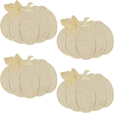 Fall Thanksgiving Pumpkin Placemats Set of 4 Fall Autumn Table Decorations Indoo