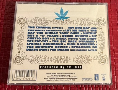 Dr. Dre [The Chronic] 1st Pressing First Printing CD Album Rap P2