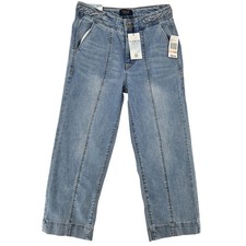 Curve Appeal Braided Waist Cropped Jeans Size 2 26 NWT $88