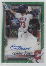 2021 Bowman Chrome Mega Box Mojo Green Refractor 41/99 Carson Tucker Auto 1h6a