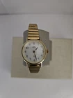 Vintage Timex E3  Indiglo Womens Watch 23mm Gold Tone Expansion Band New Battery