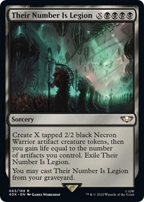 1x Their Number Is Legion - Universes Beyond: Warhammer 40,000 Near Mint - MTG