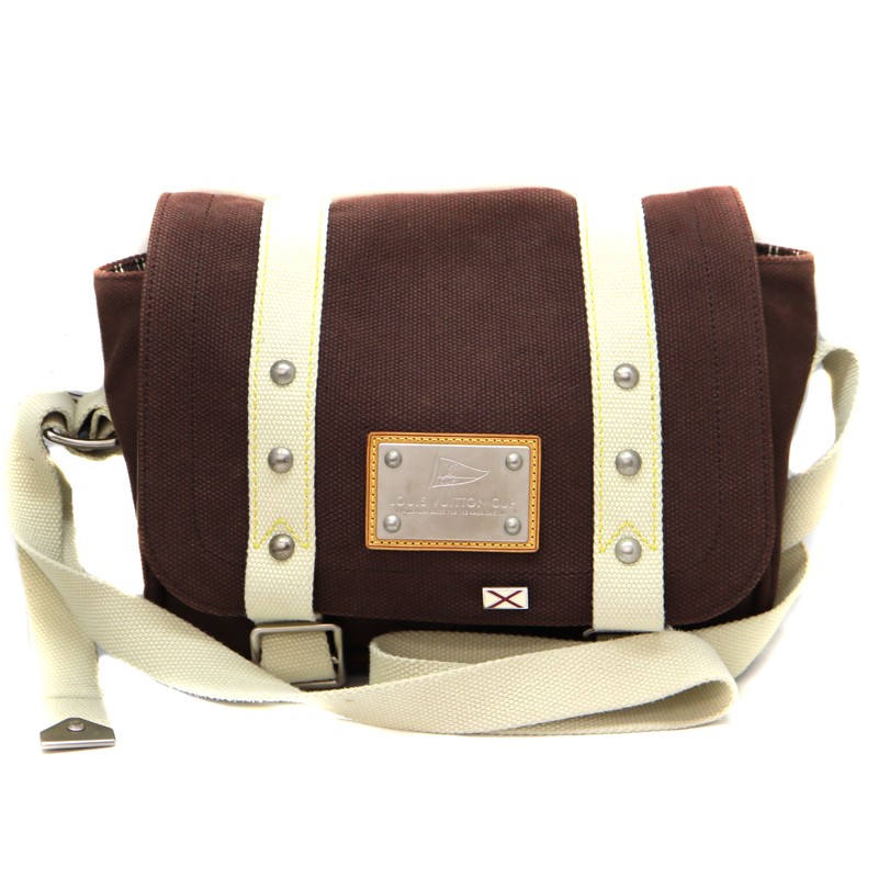Louis Vuitton Buzz PM Shoulder Bag M80661 Canvas Brown #KN1355