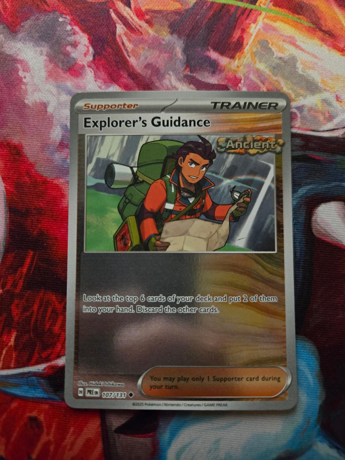 Explorer's Guidance 107/131 Prismatic Evolutions Pokemon Reverse Holo LP