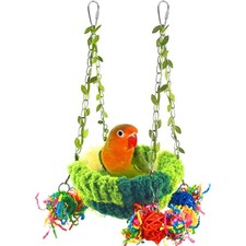 Conure Breeding Bed Snuggle Nest for Small Birds Lovebird Parrotlet Swing Bed