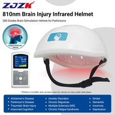 Home Use Parkinson Therapy 810nm Light Infrared Brain Photobiomodulation Helmet