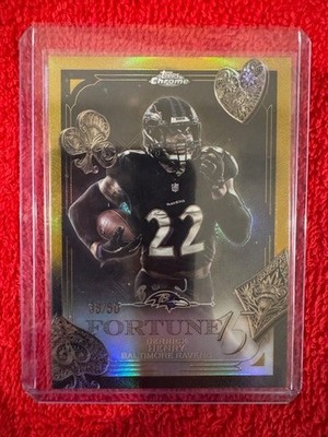 2025 Topps Chrome Gold Refractor Fortune 15 Derrick Henry /50