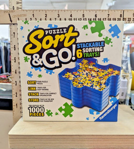 Ravensburger Puzzle Sort & Go! Stackable Sorting Trays For Up To 1000 Pieces No.